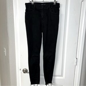 TRUE RELIGION JENNIE MID RISE CURVY SKINNY JEAN BLACK